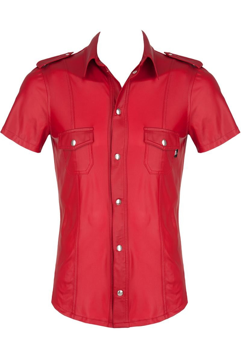 Herren Hemd RMCarlo001 rot - S Herren Hemd RMCarlo001 rot - S